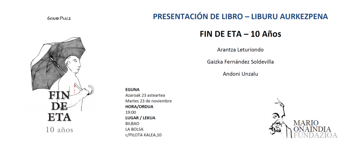 Fin de ETA 10 años Bilbao 23.11.2021