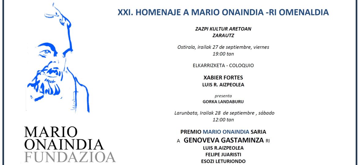 XXI homenaje a Mario Onaindia